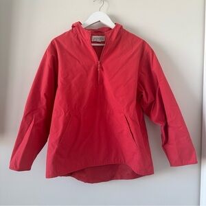 Women’s Vintage Windbreaker Rain Jacket Quarter Zip Casual Corner Annex Pink VTG